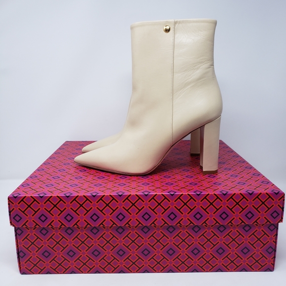 TORY BURCH Penelope 90mm Pointy Toe Ankle Bootie - Picture 3 of 10